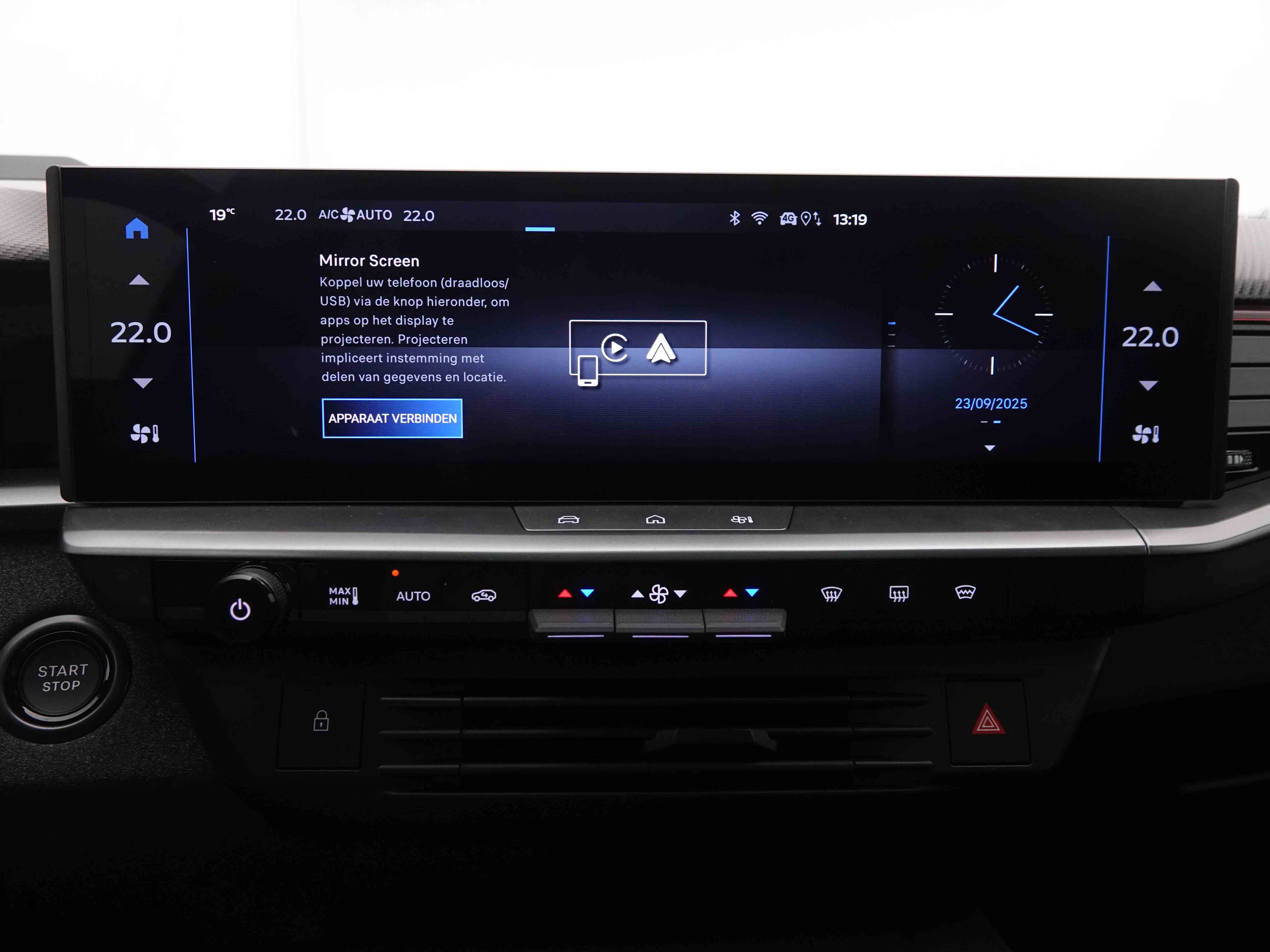 Lease wagen interieur